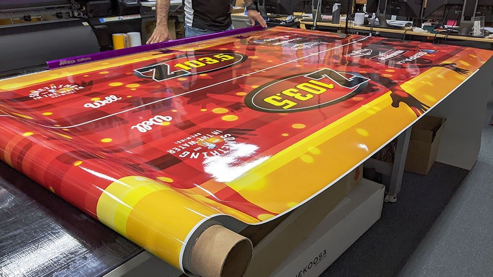 Printing of the vinyl wrap