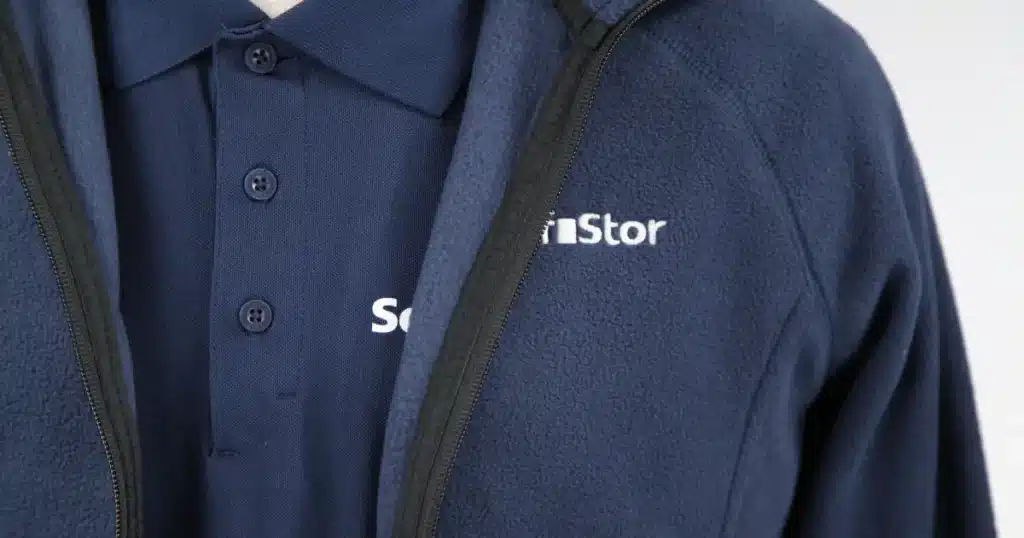 LS Jacket embroidered with SelfStor branding